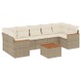 Garden sofa set with beige cushions 8 pcs PE rattan by , Garden sets - Ref: Foro24-3225813, Price: 509,77 €, Discount: %