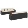 Set de sofás de jardín 8 piezas y cojines ratán sintético negro de , Conjuntos de jardín - Ref: Foro24-3225818, Precio: 510,5...