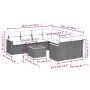 8-piece garden sofa set and black synthetic rattan cushions by , Garden sets - Ref: Foro24-3225824, Price: 557,69 €, Discount: %