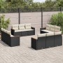 Garden sofa set 12 pieces with black synthetic rattan cushions by , Garden sets - Ref: Foro24-3225832, Price: 755,72 €, Disco...