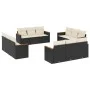 Garden sofa set 12 pieces with black synthetic rattan cushions by , Garden sets - Ref: Foro24-3225832, Price: 794,66 €, Disco...