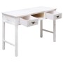 Mesa consola de madera blanco antiguo 110x45x76 cm