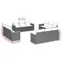 Garden sofa set 12 pieces with black synthetic rattan cushions by , Garden sets - Ref: Foro24-3225832, Price: 794,66 €, Disco...