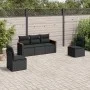 5-piece garden furniture set and black synthetic rattan cushions by , Garden sets - Ref: Foro24-3225845, Price: 306,24 €, Dis...