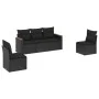 5-piece garden furniture set and black synthetic rattan cushions by , Garden sets - Ref: Foro24-3225845, Price: 306,24 €, Dis...