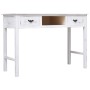 Mesa consola de madera blanco antiguo 110x45x76 cm