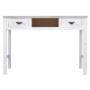 Mesa consola de madera blanco antiguo 110x45x76 cm