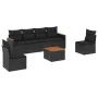 7-piece garden dining set and black synthetic rattan cushions by , Garden sets - Ref: Foro24-3225866, Price: 408,91 €, Discou...
