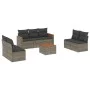 8-piece garden sofa set and gray synthetic rattan cushions by , Garden sets - Ref: Foro24-3225885, Price: 433,34 €, Discount: %