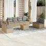Garden sofa set with beige cushions mix 9 pieces PE rattan by , Garden sets - Ref: Foro24-3225898, Price: 507,18 €, Discount: %
