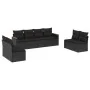 8-teiliges Gartensofa-Set und schwarze synthetische Rattankissen von , Gartensets - Ref: Foro24-3225887, Preis: 477,60 €, Rab...