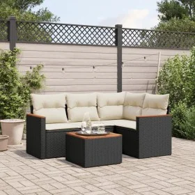 5-piece garden furniture set and black synthetic rattan cushions by , Garden sets - Ref: Foro24-3225937, Price: 301,93 €, Dis...