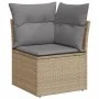 Gartensofa-Set mit beigem Kissenmix, 5-teilig aus PE-Rattan von , Gartensets - Ref: Foro24-3225961, Preis: 319,98 €, Rabatt: %