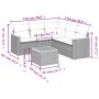 Garden sofa set with beige cushions mix 6 pieces PE rattan by , Garden sets - Ref: Foro24-3225968, Price: 364,98 €, Discount: %