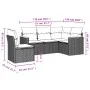Gartensofa-Set mit beigem Kissenmix, 5-teilig aus PE-Rattan von , Gartensets - Ref: Foro24-3225975, Preis: 319,98 €, Rabatt: %