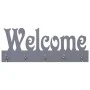 WELCOME gray wall coat rack 74x29.5 cm by vidaXL, Hat and coat racks - Ref: Foro24-284248, Price: 44,24 €, Discount: %