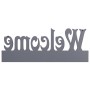 WELCOME gray wall coat rack 74x29.5 cm by vidaXL, Hat and coat racks - Ref: Foro24-284248, Price: 45,05 €, Discount: %
