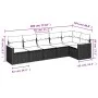 Gartensofa-Set mit beigem Kissenmix, 6-teilig, PE-Rattan von , Gartensets - Ref: Foro24-3225989, Preis: 378,44 €, Rabatt: %