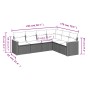 6-teiliges Gartenmöbel-Set und graue synthetische Rattankissen von , Gartensets - Ref: Foro24-3226004, Preis: 353,95 €, Rabat...