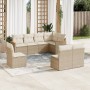 Garden sofa set with beige cushions 8 pcs PE rattan by , Garden sets - Ref: Foro24-3226044, Price: 485,83 €, Discount: %