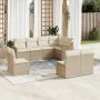 Garden sofa set with beige cushions 8 pcs PE rattan by , Garden sets - Ref: Foro24-3226044, Price: 522,13 €, Discount: %