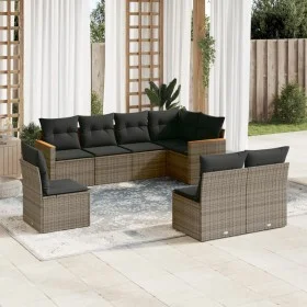 8-teiliges Gartensofa-Set und graue synthetische Rattankissen von , Gartensets - Ref: Foro24-3226046, Preis: 457,02 €, Rabatt: %