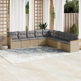 Garden sofa set with beige cushions mix 9 pieces PE rattan by , Garden sets - Ref: Foro24-3226059, Price: 540,22 €, Discount: %