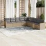 Garden sofa set with beige cushions mix 9 pieces PE rattan by , Garden sets - Ref: Foro24-3226059, Price: 540,22 €, Discount: %
