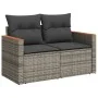 10-teiliges Gartensofa-Set mit grauen synthetischen Rattankissen von , Gartensets - Ref: Foro24-3226067, Preis: 558,09 €, Rab...