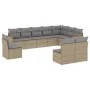 Garden sofa set with beige cushions 10 pieces synthetic rattan by , Garden sets - Ref: Foro24-3226073, Price: 601,64 €, Disco...
