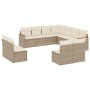 11-piece garden sofa set with beige synthetic rattan cushions by , Garden sets - Ref: Foro24-3226086, Price: 659,46 €, Discou...