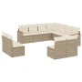 11-piece garden sofa set with beige synthetic rattan cushions by , Garden sets - Ref: Foro24-3226086, Price: 724,06 €, Discou...