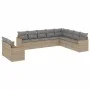 Garden sofa set with beige cushions 10 pieces synthetic rattan by , Garden sets - Ref: Foro24-3226115, Price: 626,03 €, Disco...