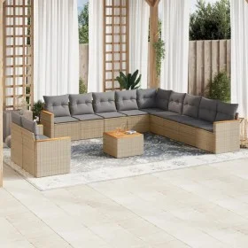 Garden sofa set with beige cushions mix 12 pieces PE rattan by , Garden sets - Ref: Foro24-3226136, Price: 711,53 €, Discount: %