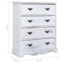 Weiße Kommode aus Holz, 60 x 30 x 75 cm von vidaXL, Sideboards - Ref: Foro24-284180, Preis: 207,20 €, Rabatt: %