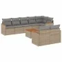 Garden sofa set with beige cushions mix 9 pieces PE rattan by , Garden sets - Ref: Foro24-3226157, Price: 561,62 €, Discount: %