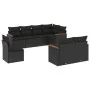 8-piece garden sofa set and black synthetic rattan cushions by , Garden sets - Ref: Foro24-3226160, Price: 558,08 €, Discount: %