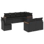 Set de sofás de jardín 8 piezas y cojines ratán sintético negro de , Conjuntos de jardín - Ref: Foro24-3226160, Precio: 545,4...