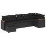 7-piece garden dining set and black synthetic rattan cushions by , Garden sets - Ref: Foro24-3226188, Price: 444,94 €, Discou...