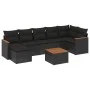 8-piece garden sofa set and black synthetic rattan cushions by , Garden sets - Ref: Foro24-3226195, Price: 488,83 €, Discount: %