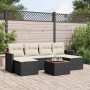 7-piece garden dining set and black synthetic rattan cushions by , Garden sets - Ref: Foro24-3226224, Price: 340,36 €, Discou...