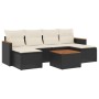 7-piece garden dining set and black synthetic rattan cushions by , Garden sets - Ref: Foro24-3226224, Price: 340,36 €, Discou...
