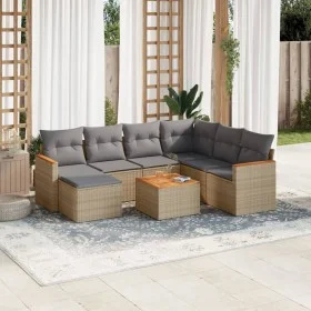 Garden sofa set with beige cushions mix 8 pieces PE rattan by , Garden sets - Ref: Foro24-3226213, Price: 464,24 €, Discount: %