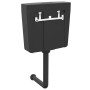 Cisterna de inodoro con entrada de agua inferior negra 3/6 L