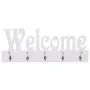 WELCOME white wall coat rack 74x29.5 cm by vidaXL, Hat and coat racks - Ref: Foro24-284247, Price: 46,94 €, Discount: %