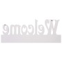 WELCOME white wall coat rack 74x29.5 cm by vidaXL, Hat and coat racks - Ref: Foro24-284247, Price: 47,58 €, Discount: %