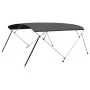 Bimini-Markise mit 4 Bögen anthrazitgrau 243x(230-244)x137 cm von , Aufbewahrungsabdeckungen für Boote - Ref: Foro24-93142, P...