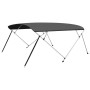 Toldo Bimini de 4 arcos gris antracita 243x(230-244)x137 cm de , Cubiertas para almacenamiento de barcas - Ref: Foro24-93142,...