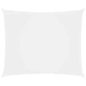 Rectangular white Oxford fabric sail shade 5x6 m by , Umbrellas - Ref: Foro24-135274, Price: 82,57 €, Discount: %