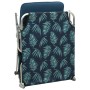 Folding lounge chair with a canopy made of stamped steel leaves. by , Loungers - Ref: Foro24-310328, Price: 67,49 €, Discount: %